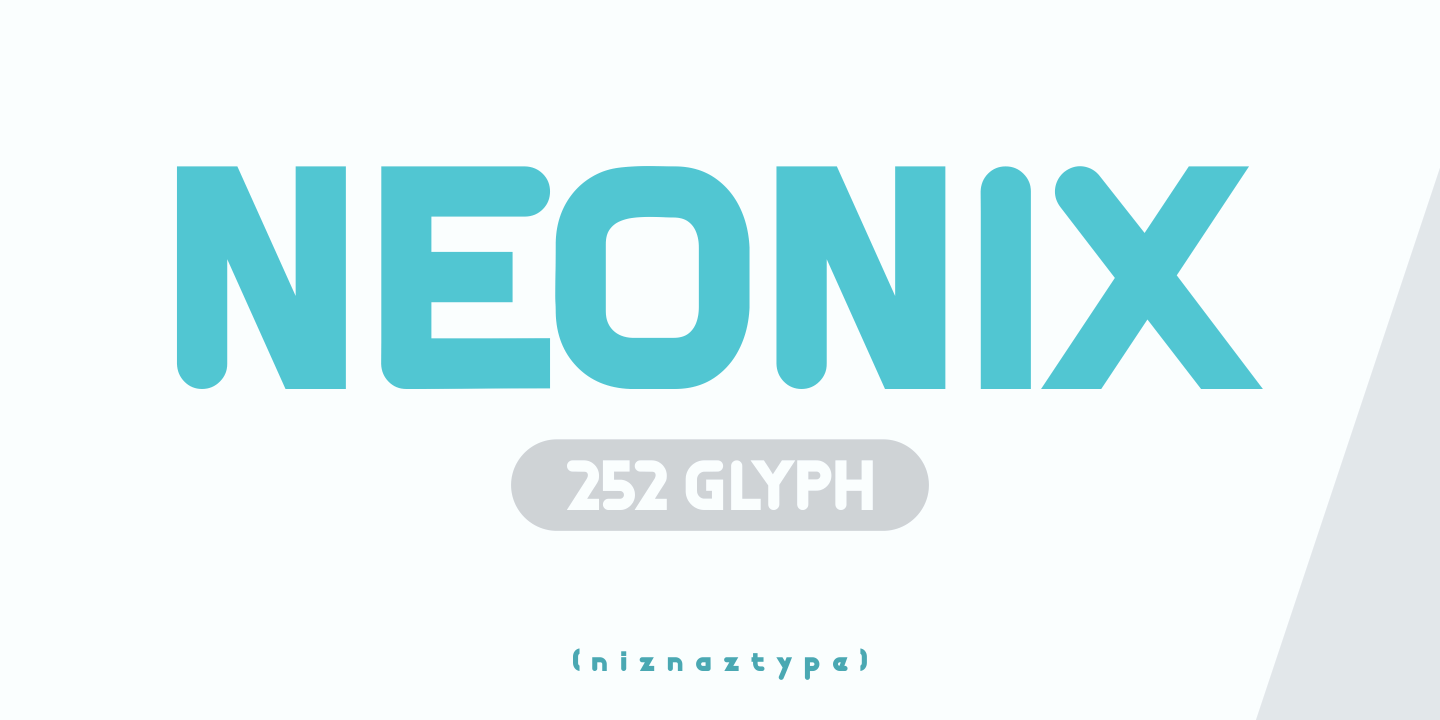 Neonix Font preview